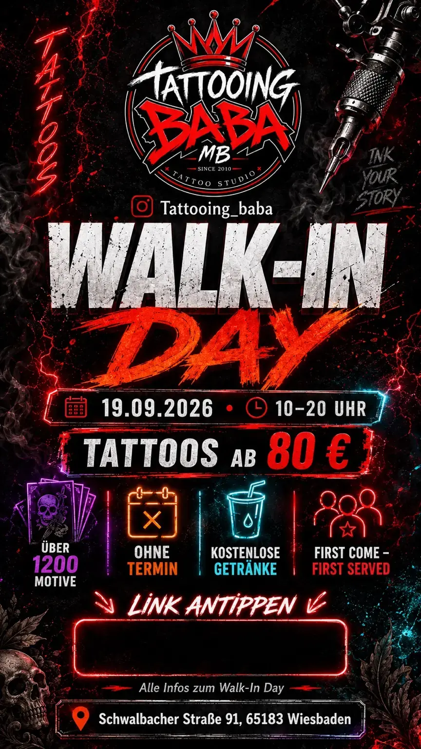 Walk-In Day bei Tattooing Baba