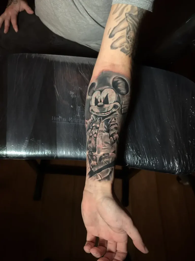 Tattoo nach dem Cover-Up: Unterarm