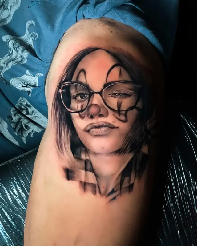 Portrait mit Schattierung